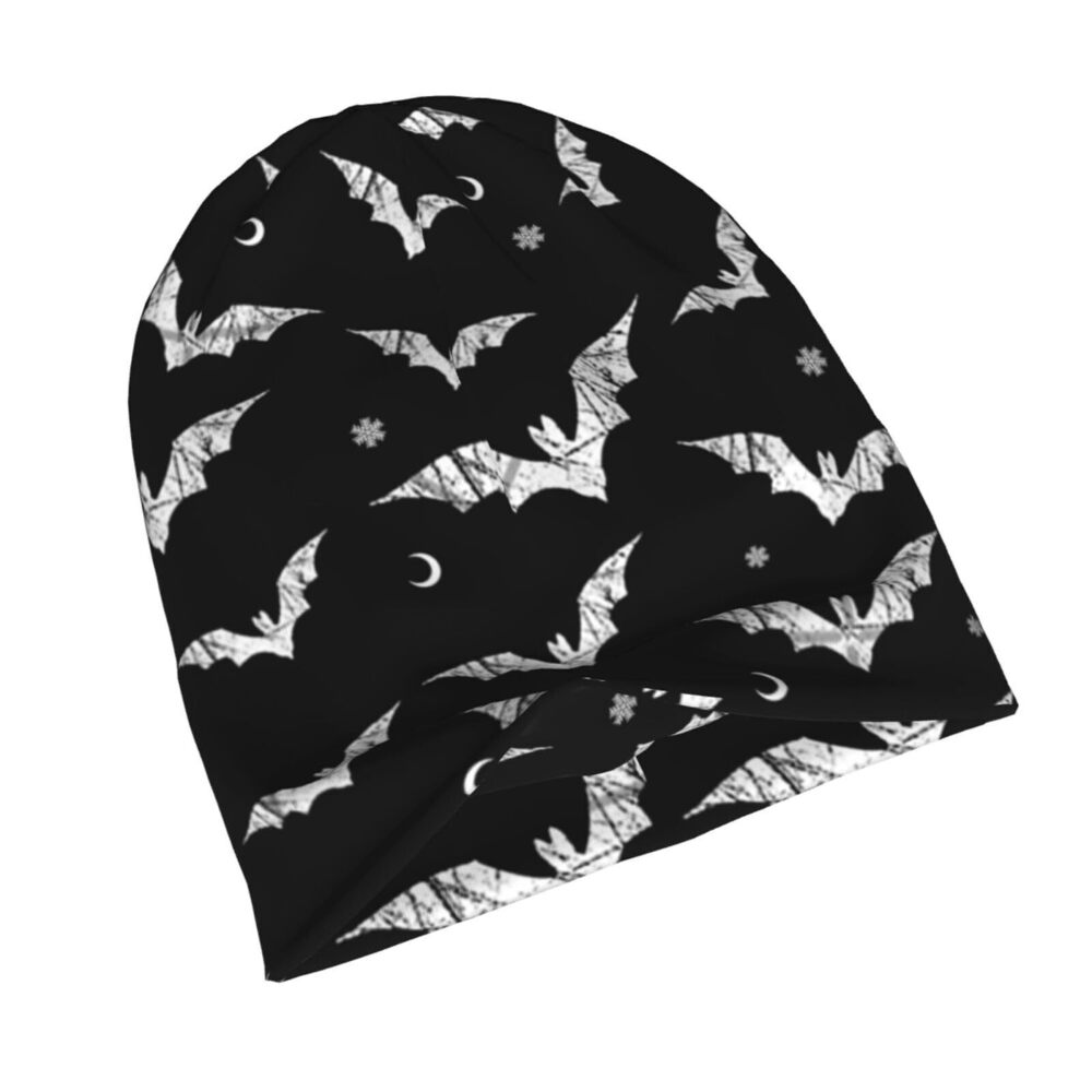 8939 Halloween Skull Pumpkin Beanie Chemo Hat Cancer Headwear Knitted Hats - Picture 5 of 9